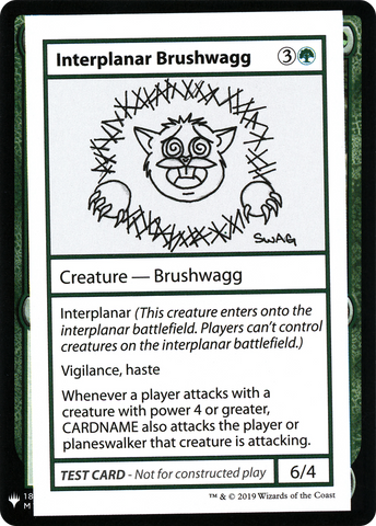 Interplanar Brushwagg [Mystery Booster Playtest Cards] - The Mythic Store | 24h Order Processing