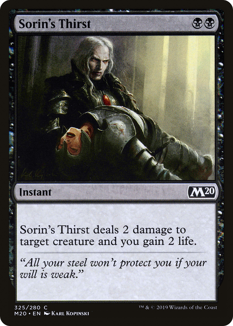 Sorin's Thirst [Core Set 2020] - The Mythic Store | 24h Order Processing