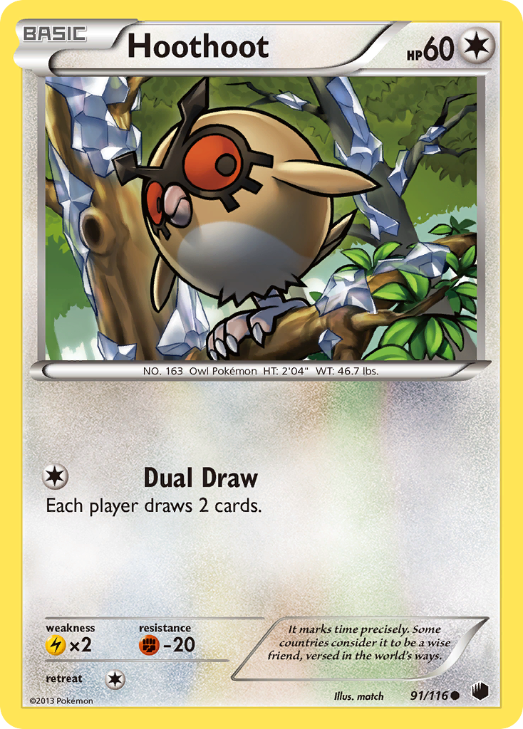 Hoothoot (91/116) [Black & White: Plasma Freeze] - The Mythic Store | 24h Order Processing