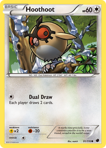 Hoothoot (91/116) [Black & White: Plasma Freeze] - The Mythic Store | 24h Order Processing