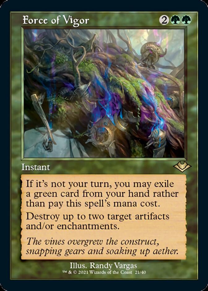 Force of Vigor (Retro) [Modern Horizons] - The Mythic Store | 24h Order Processing