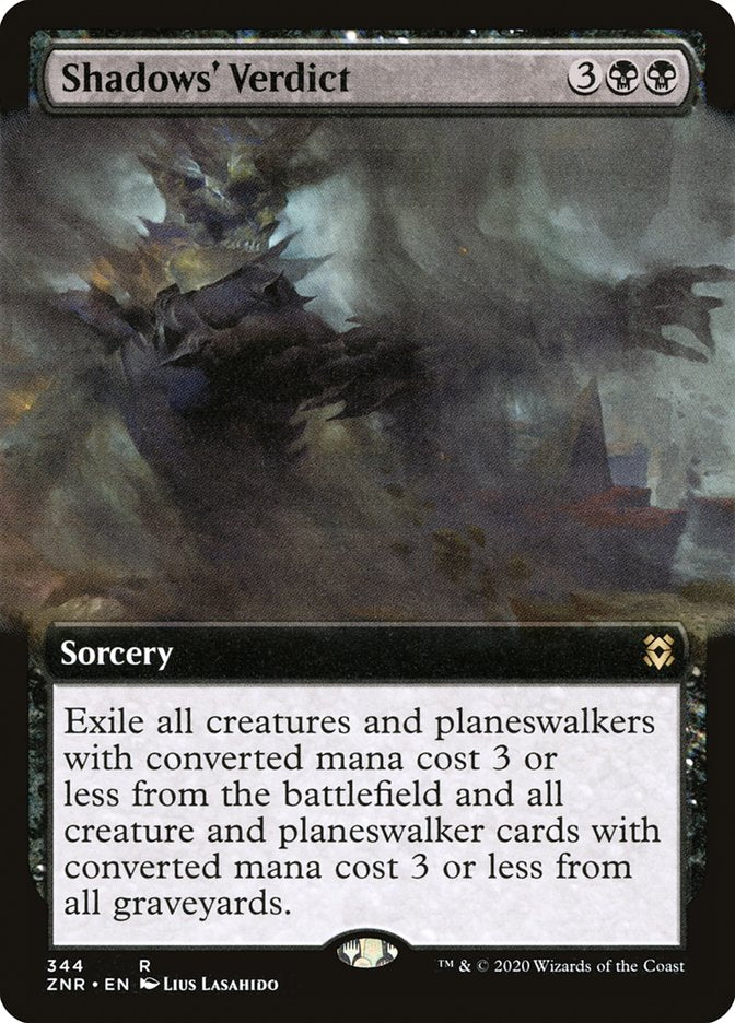 Shadows' Verdict (Extended Art) [Zendikar Rising] - The Mythic Store | 24h Order Processing