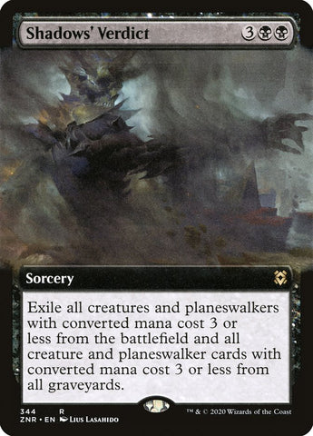 Shadows' Verdict (Extended Art) [Zendikar Rising] - The Mythic Store | 24h Order Processing