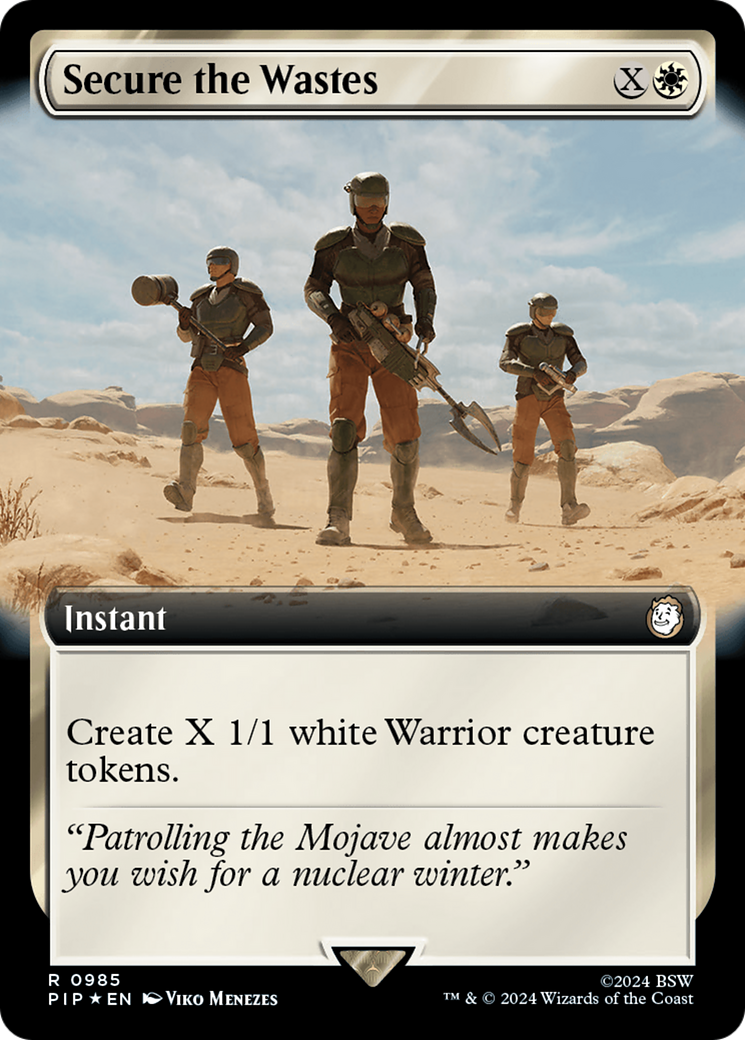 Secure the Wastes (Extended Art) (Surge Foil) [Fallout] - The Mythic Store | 24h Order Processing