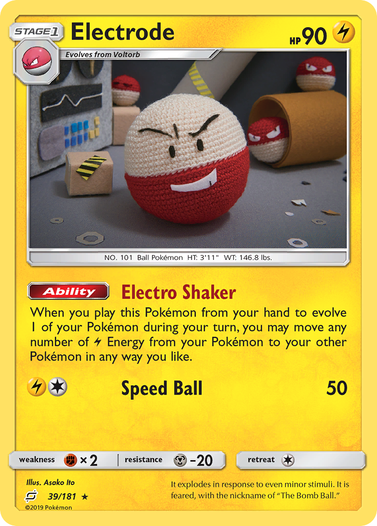 Electrode (39/181) [Sun & Moon: Team Up] - The Mythic Store | 24h Order Processing
