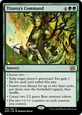 Titania's Command [The Brothers' War Prerelease Promos] - The Mythic Store | 24h Order Processing