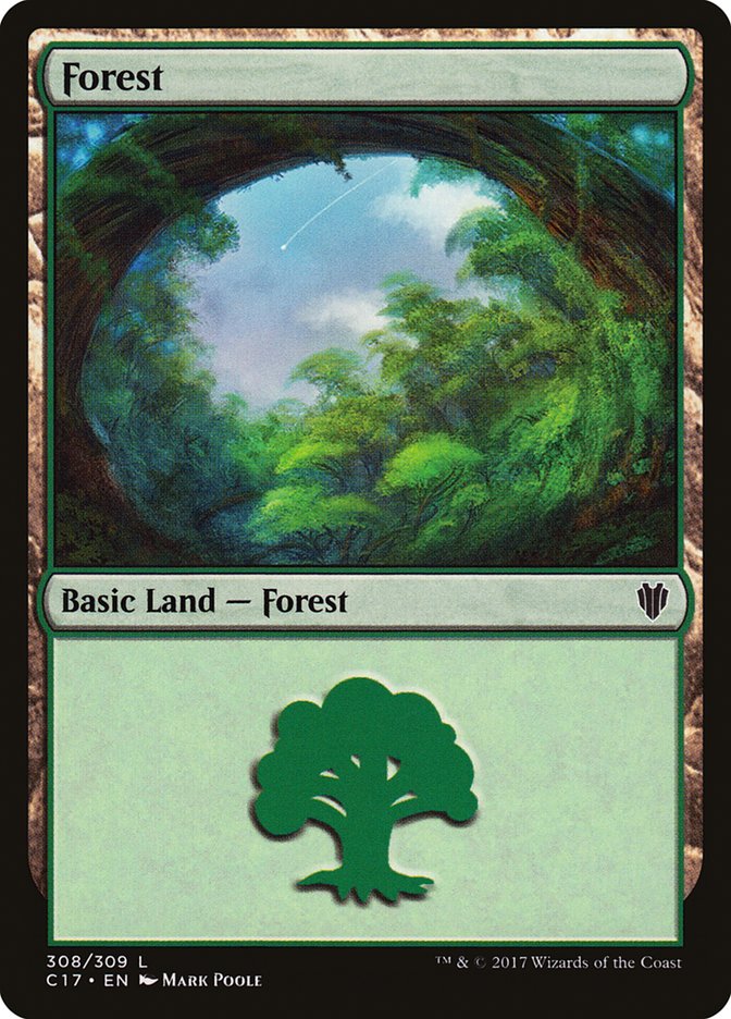 Forest (308) [Commander 2017] - The Mythic Store | 24h Order Processing