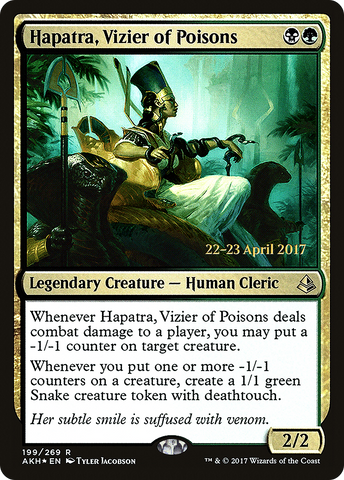 Hapatra, Vizier of Poisons [Amonkhet Prerelease Promos] - The Mythic Store | 24h Order Processing
