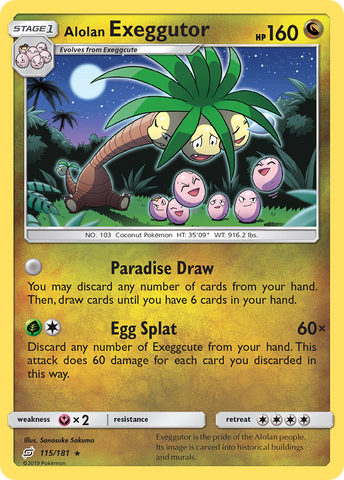 Alolan Exeggutor (115/181) [Sun & Moon: Team Up] - The Mythic Store | 24h Order Processing