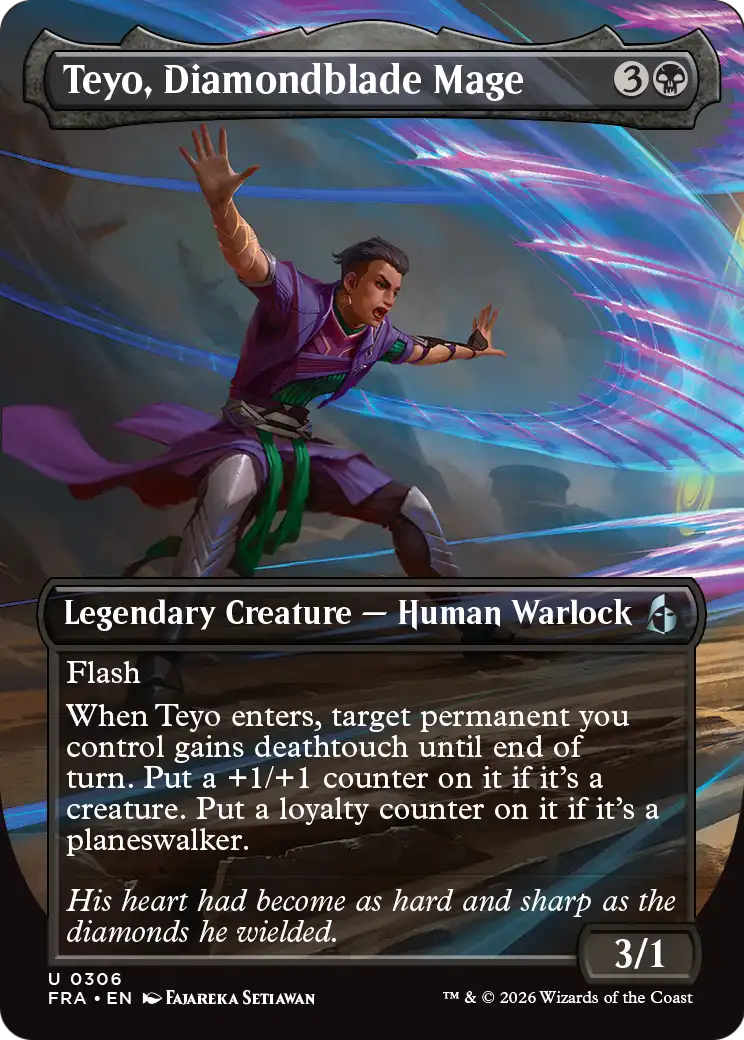 Teyo, Diamondblade Mage (Borderless) [Reality Fracture] - The Mythic Store | 24h Order Processing