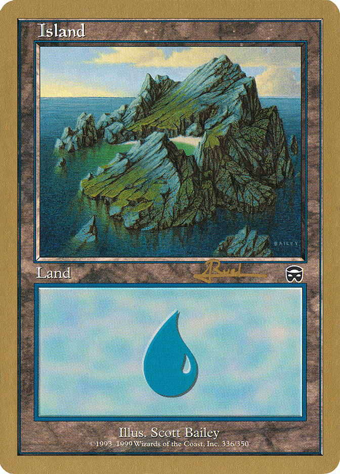 Island (ar336a) (Antoine Ruel) [World Championship Decks 2001] - The Mythic Store | 24h Order Processing