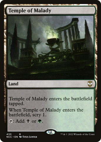 Temple of Malady [Streets of New Capenna Commander] - The Mythic Store | 24h Order Processing