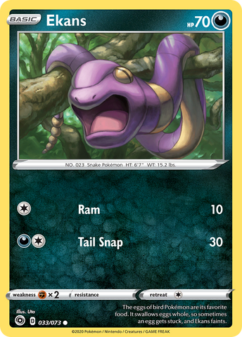 Ekans (033/073) [Sword & Shield: Champion's Path] - The Mythic Store | 24h Order Processing
