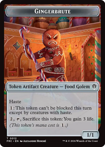 Gingerbrute // Jace Double-Sided Token [Reality Fracture Commander Tokens] - The Mythic Store | 24h Order Processing
