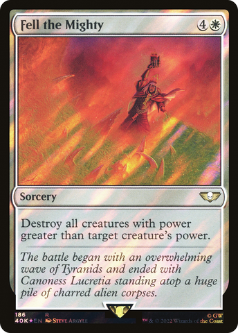 Fell the Mighty (Surge Foil) [Warhammer 40,000] - The Mythic Store | 24h Order Processing