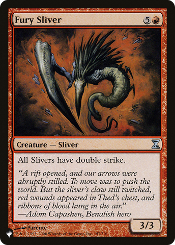 Fury Sliver [The List] - The Mythic Store | 24h Order Processing
