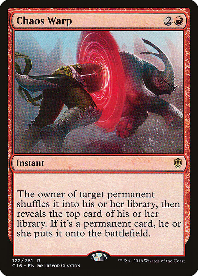 Chaos Warp [Commander 2016] - The Mythic Store | 24h Order Processing