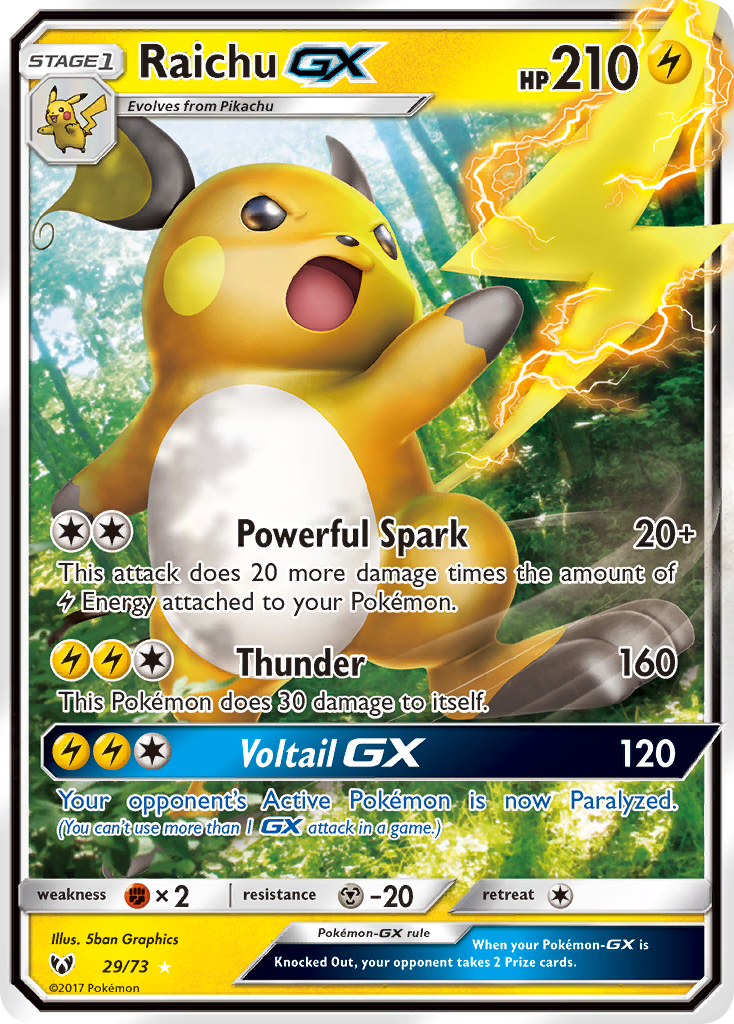 Raichu GX (29/73) [Sun & Moon: Shining Legends] - The Mythic Store | 24h Order Processing