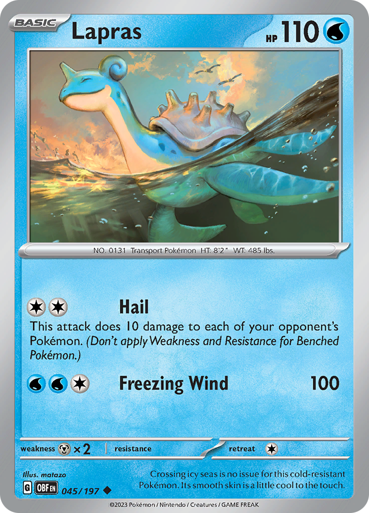 Lapras (045/197) [Scarlet & Violet: Obsidian Flames] - The Mythic Store | 24h Order Processing