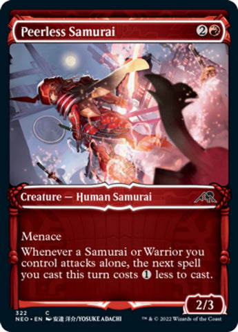 Peerless Samurai (Showcase Samurai) [Kamigawa: Neon Dynasty] - The Mythic Store | 24h Order Processing