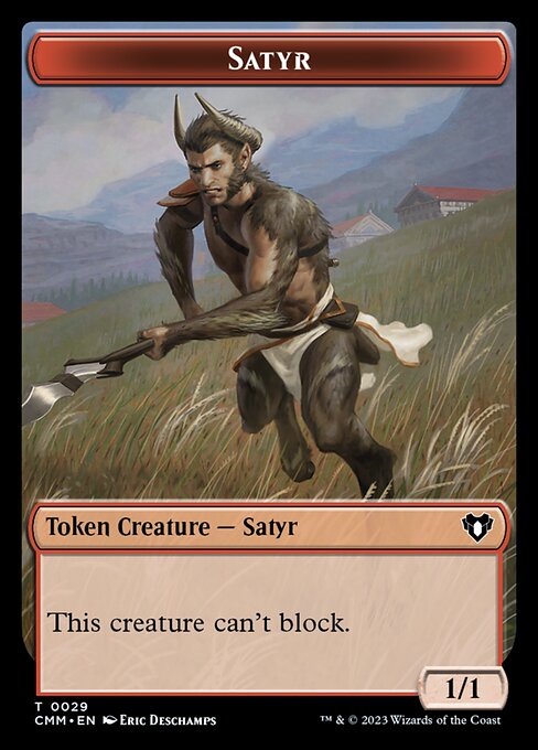 Bird // Satyr Double-Sided Token [Commander Masters Tokens] - The Mythic Store | 24h Order Processing