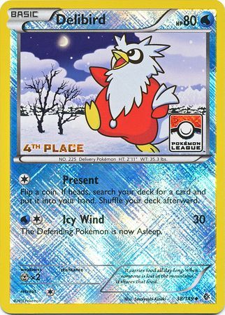 Delibird (38/149) (League Promo 4th Place) [Black & White: Boundaries Crossed] - The Mythic Store | 24h Order Processing