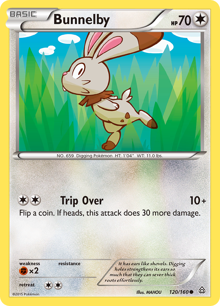 Bunnelby (120/160) [XY: Primal Clash] - The Mythic Store | 24h Order Processing