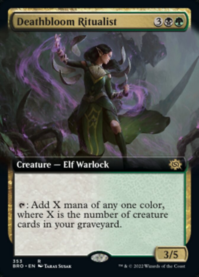 Deathbloom Ritualist (Extended Art) [The Brothers' War] - The Mythic Store | 24h Order Processing