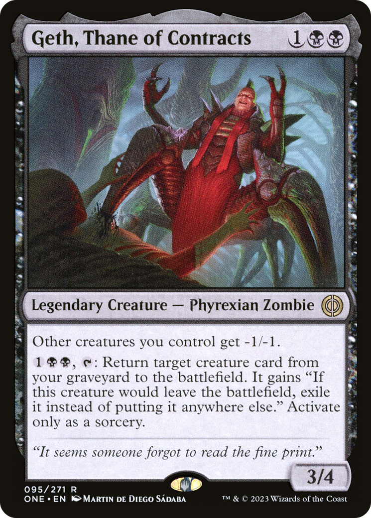 Geth, Thane of Contracts [Phyrexia: All Will Be One] - The Mythic Store | 24h Order Processing