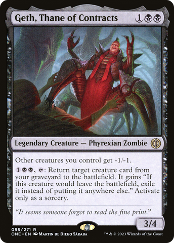 Geth, Thane of Contracts [Phyrexia: All Will Be One] - The Mythic Store | 24h Order Processing