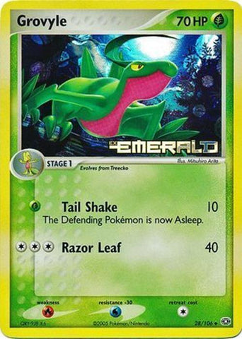 Grovyle (28/106) (Stamped) [EX: Emerald] - The Mythic Store | 24h Order Processing