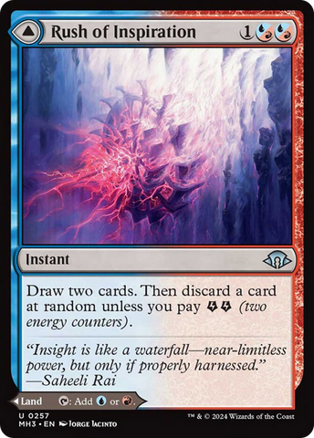 Rush of Inspiration // Crackling Falls [Modern Horizons 3] - The Mythic Store | 24h Order Processing