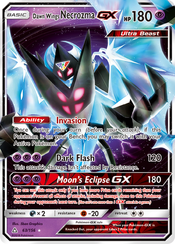 Dawn Wings Necrozma GX (63/156) [Sun & Moon: Ultra Prism] - The Mythic Store | 24h Order Processing