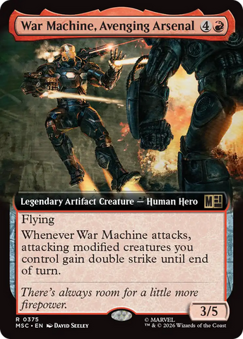 War Machine, Avenging Arsenal (Extended Art) [Marvel Super Heroes Commander] - The Mythic Store | 24h Order Processing