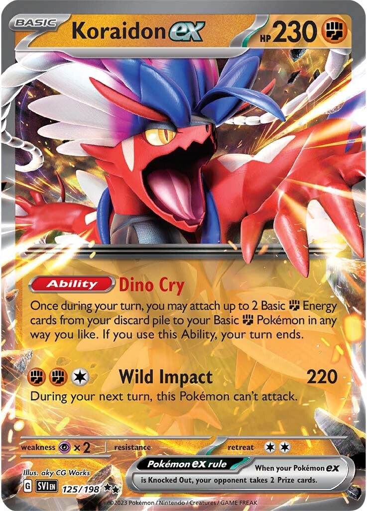 Koraidon ex (125/198) [Scarlet & Violet: Base Set] - The Mythic Store | 24h Order Processing