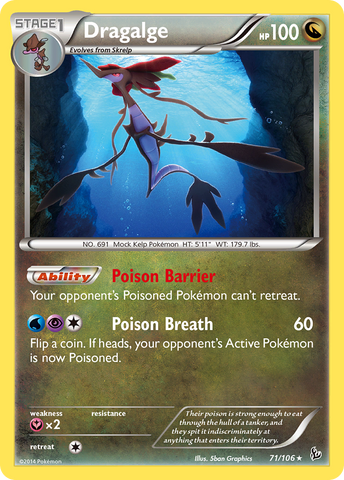 Dragalge (71/106) [XY: Flashfire] - The Mythic Store | 24h Order Processing