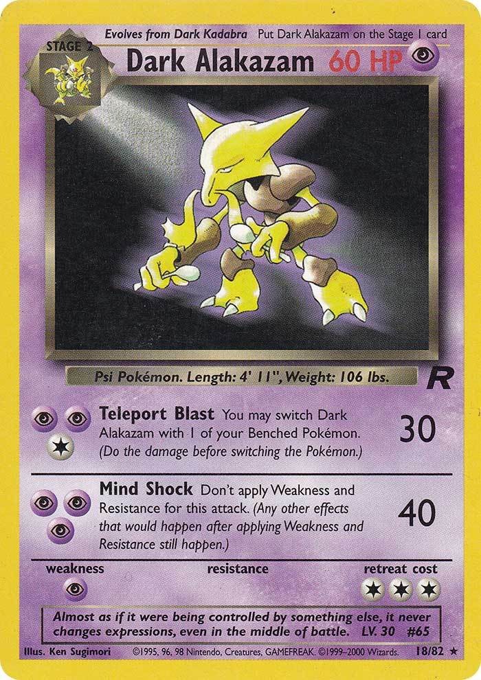 Dark Alakazam (18/82) [Team Rocket Unlimited] - The Mythic Store | 24h Order Processing