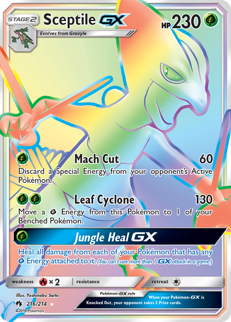 Sceptile GX (216/214) [Sun & Moon: Lost Thunder] - The Mythic Store | 24h Order Processing