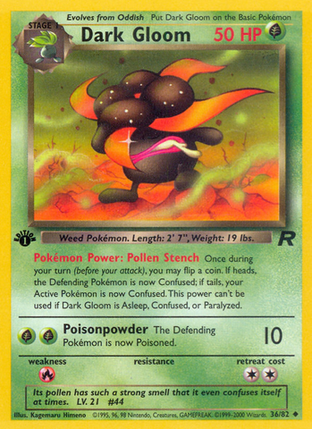 Dark Gloom (36/82) [Team Rocket 1st Edition] - The Mythic Store | 24h Order Processing