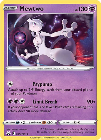Mewtwo (059/159) [Sword & Shield: Crown Zenith] - The Mythic Store | 24h Order Processing