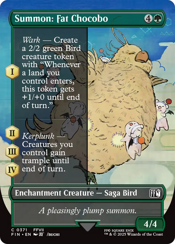 Summon: Fat Chocobo (Borderless) [FINAL FANTASY] - The Mythic Store | 24h Order Processing
