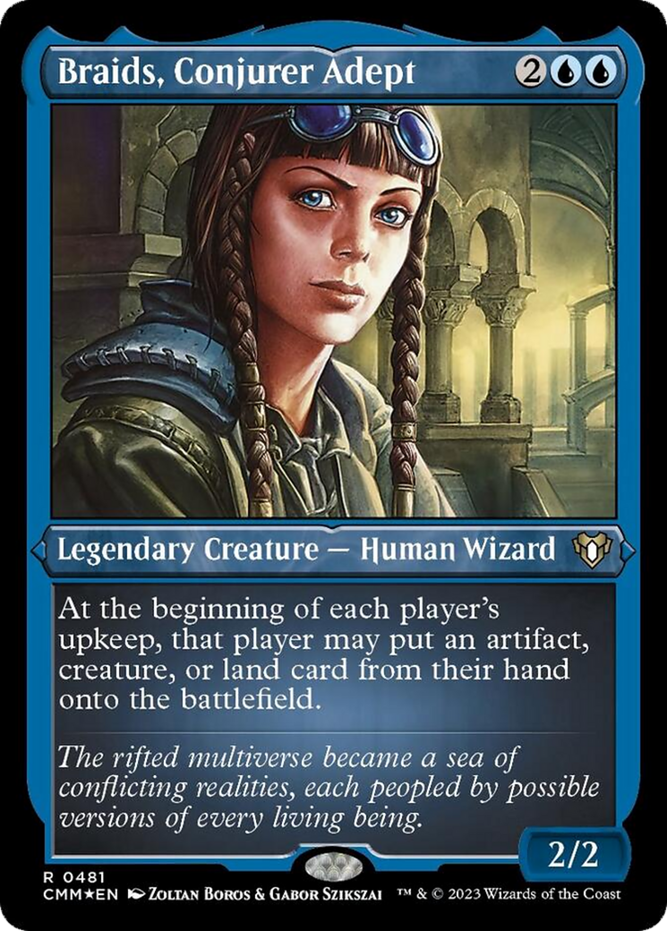 Braids, Conjurer Adept (Foil Etched) [Commander Masters] - The Mythic Store | 24h Order Processing