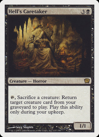 Hell's Caretaker (9th Edition) [Oversize Cards] - The Mythic Store | 24h Order Processing