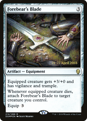 Forebear's Blade [Dominaria Prerelease Promos] - The Mythic Store | 24h Order Processing