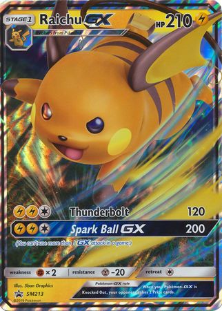 Raichu GX (SM213) (Jumbo Card) [Sun & Moon: Black Star Promos] - The Mythic Store | 24h Order Processing