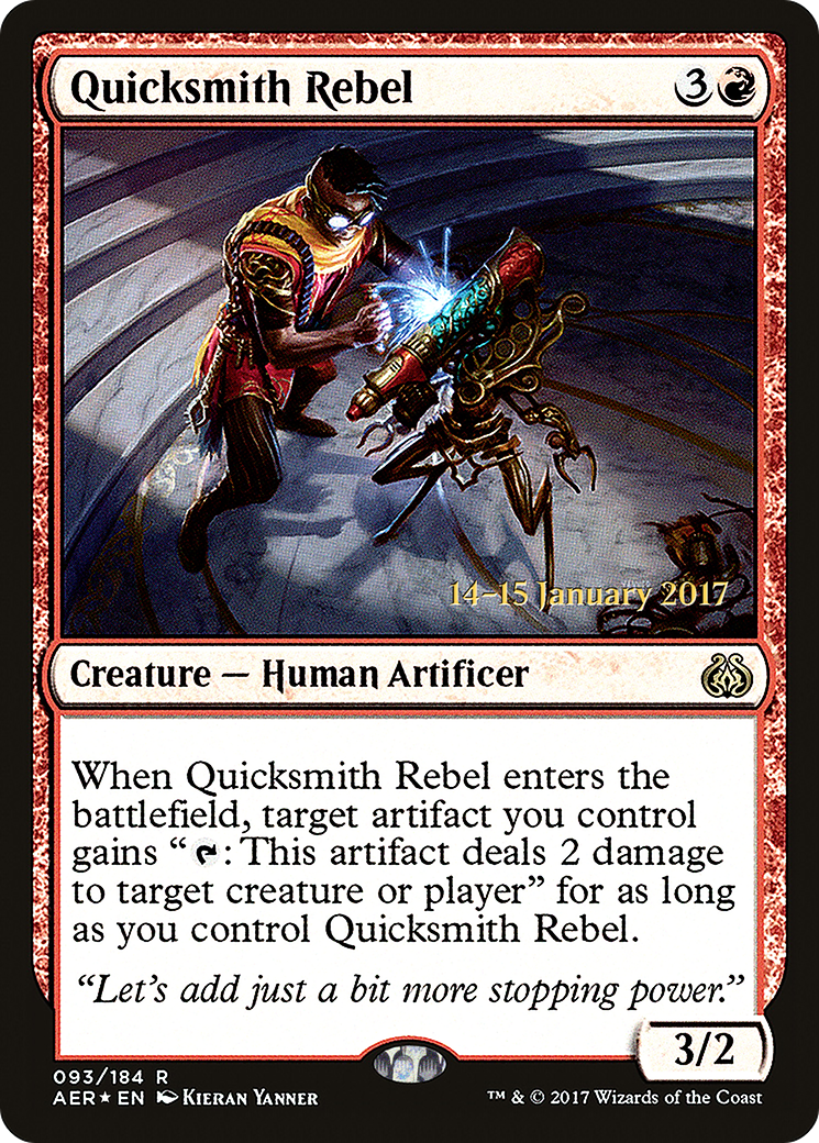 Quicksmith Rebel [Aether Revolt Prerelease Promos] - The Mythic Store | 24h Order Processing