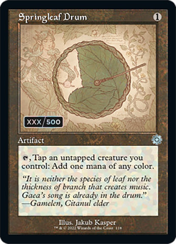 Springleaf Drum (Retro Schematic) (Serialized) [The Brothers' War Retro Artifacts] - The Mythic Store | 24h Order Processing