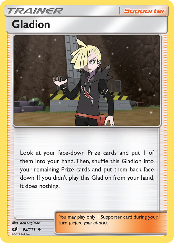Gladion (95/111) [Sun & Moon: Crimson Invasion] - The Mythic Store | 24h Order Processing