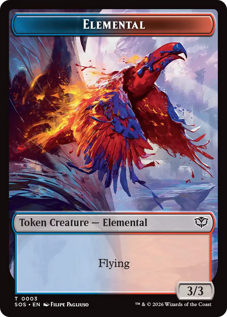 Elemental (0003) // Treasure Double-Sided Token [Secrets of Strixhaven Tokens] - The Mythic Store | 24h Order Processing