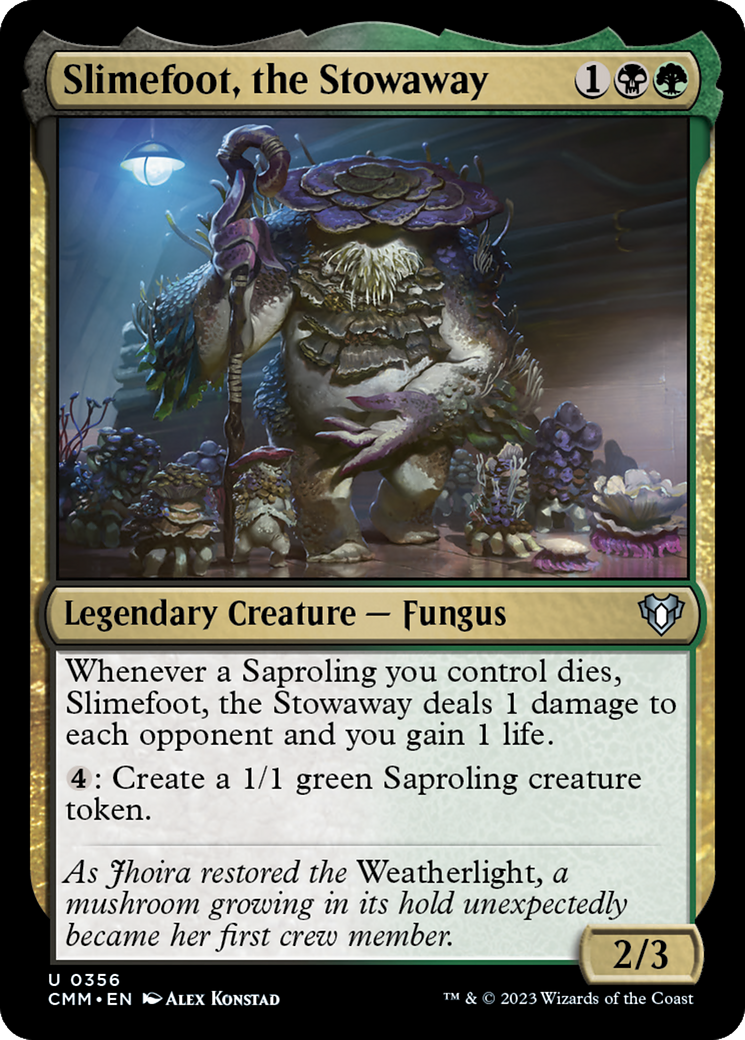 Slimefoot, the Stowaway [Commander Masters] - The Mythic Store | 24h Order Processing